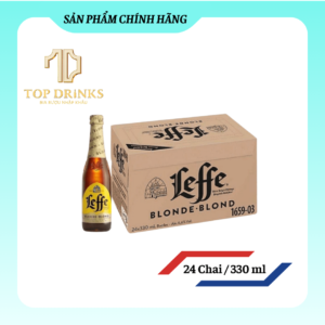 Bia Leffe Blond – Leffe Vàng Thùng 24 Chai 330ml