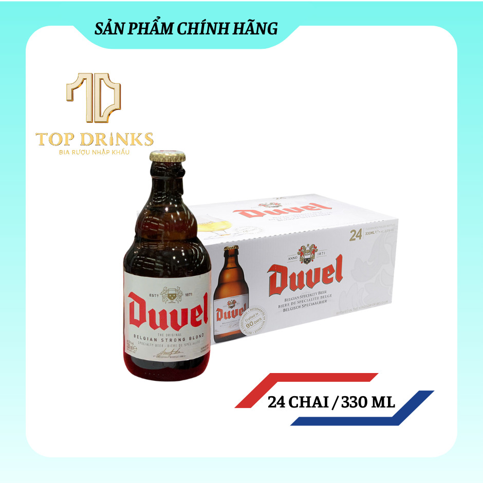 Bia Duvel 8.5% – Chai 330ml Thùng 24 chai