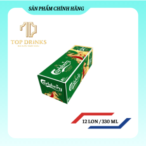 Bia Carlsberg Pilsner - Thùng 12 lon 330ml