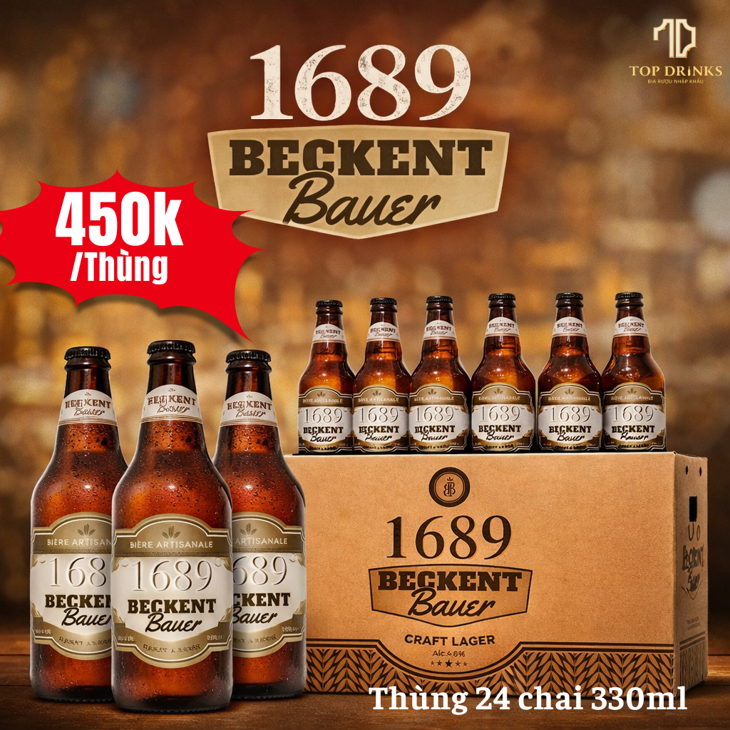 Bia 1689 Beckent Bauer Craft Lager – Hương Vị Bia Thủ Công Đậm Chất Châu Âu