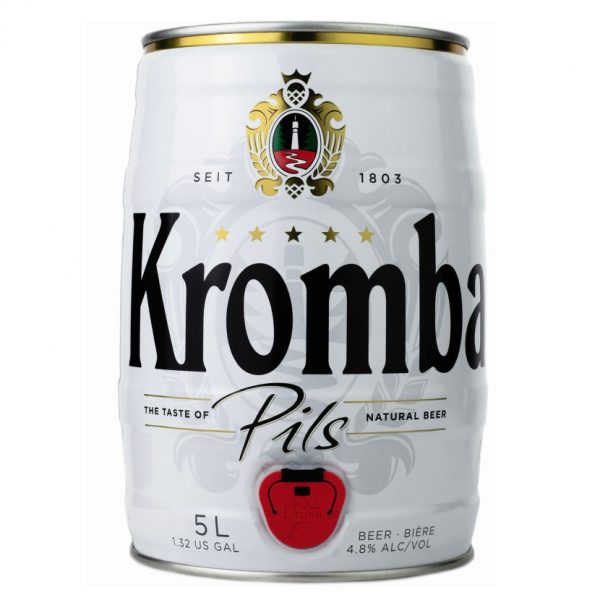 Bia Krombacher Pils 4.8% Đức – Bom 5L Chính Hãng