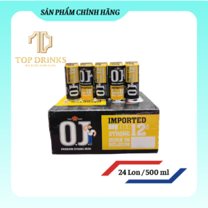 Bia O.J Strong 12% – Thùng 24 lon 500ml