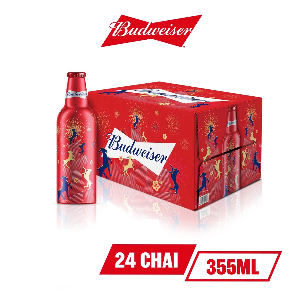 Budweiser Alu Tết 2027 – Bia Budweiser Phiên Bản Tết Sang Trọng